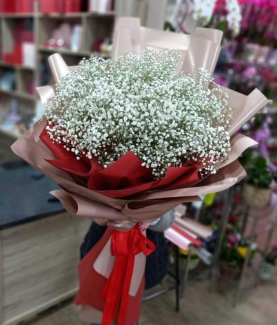 Букет цветов из: Гипсофила в Садовый