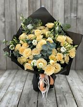 Букет цветов из:  Розы и Лизиантусы #REPLACE_PRED# Садовый