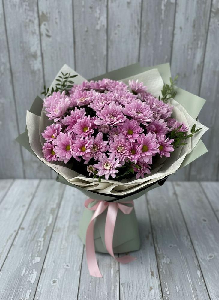 Букет цветов из: Хризантемы в Садовый