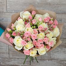 Букет цветов из:  Розы #REPLACE_PRED# Садовый