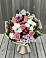 Букет цветов из: Альстромерии, Гвоздики, Розы и Хризантемы в Садовый