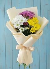Букет цветов из:  Хризантемы в Садовый