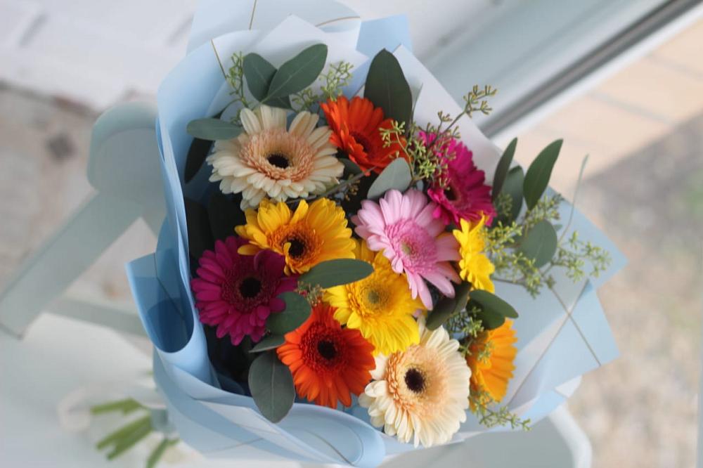 Букет цветов из: Герберы в Садовый