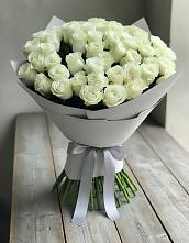 Букет 35 Белых роз #REPLACE_PRED# Садовый