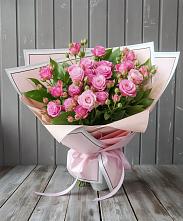 Букет Розовый кустик в Садовый