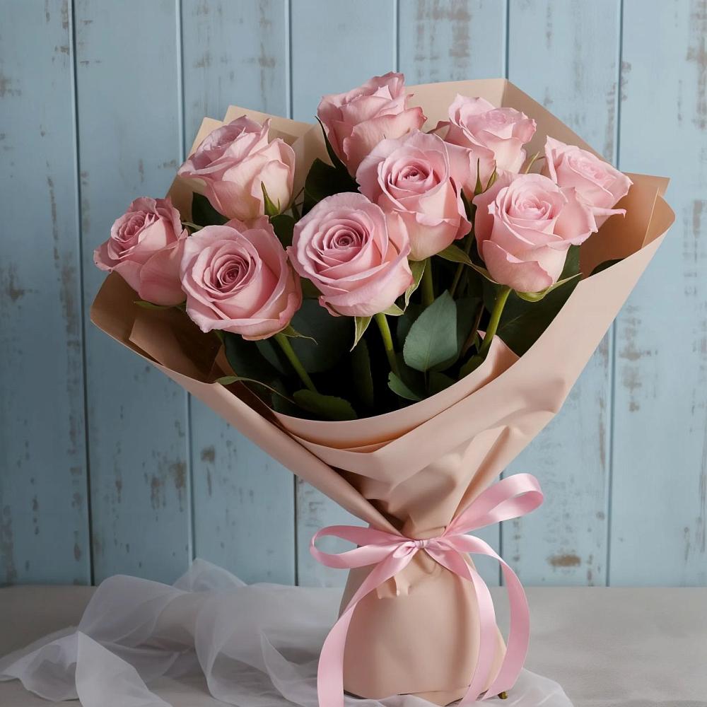 Букет цветов из: Розы в Садовый