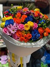 Букет цветов из:  Розы и Хризантемы #REPLACE_PRED# Садовый