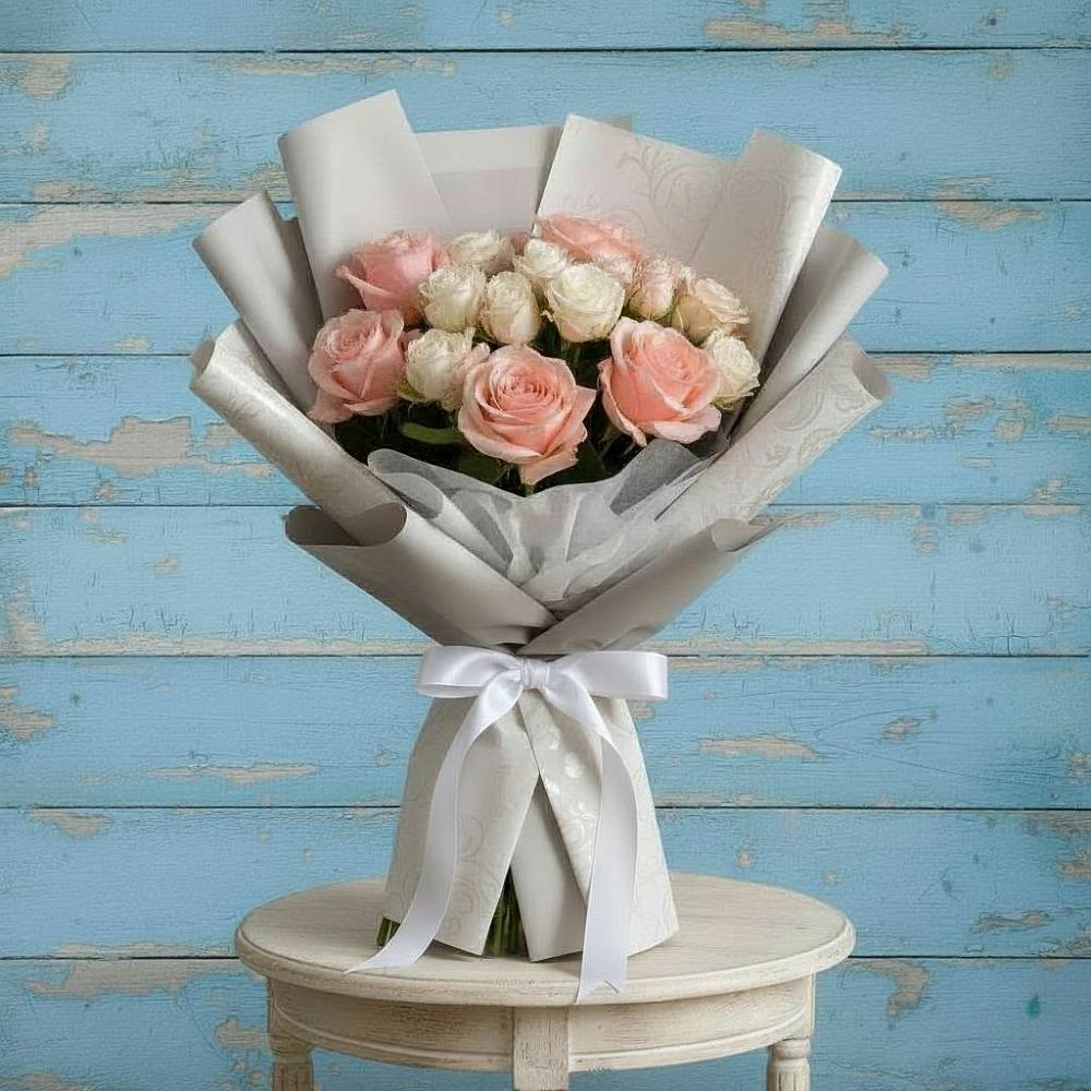 Букет цветов из: Розы в Садовый