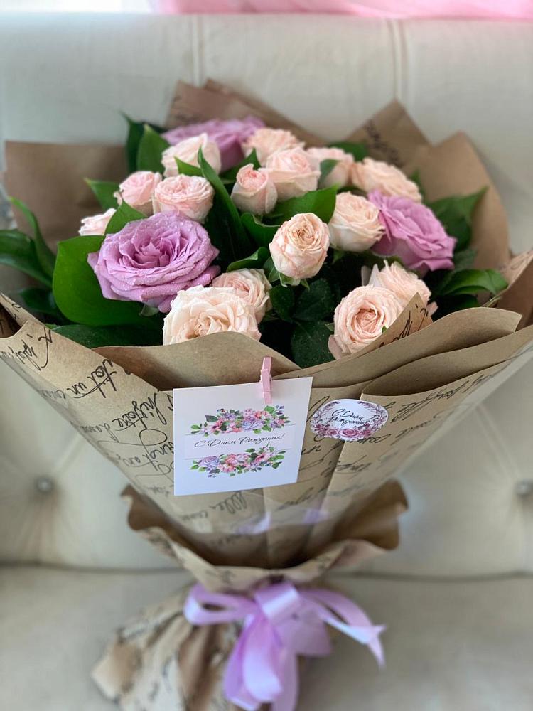 Букет цветов из: Розы в Садовый