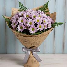 Букет цветов из:  Хризантемы в Садовый