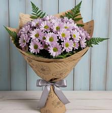 Букет цветов из:  Хризантемы в Садовый