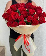 Букет 29 Красных роз #REPLACE_PRED# Садовый