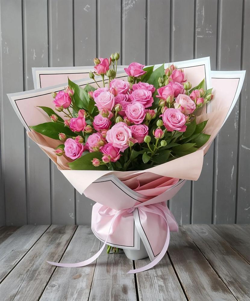Букет Розовый кустик в Садовый