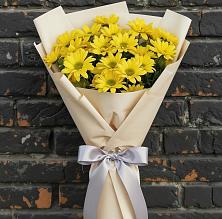 Букет цветов из:  Хризантемы в Садовый