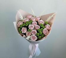 Букет цветов из:  Розы и Хризантемы в Садовый