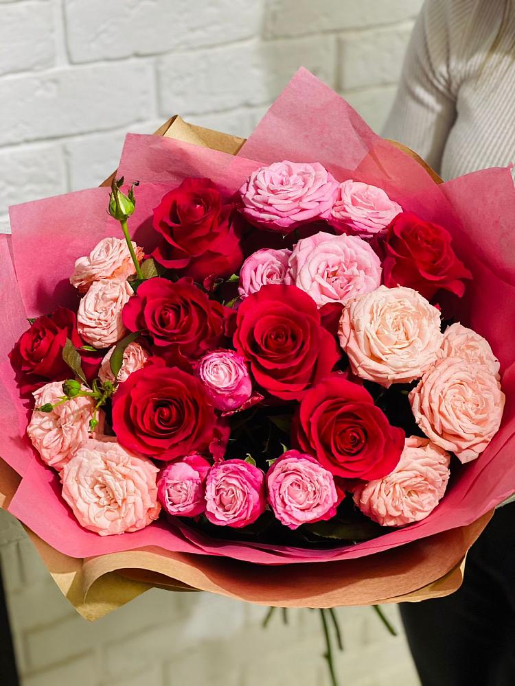 Букет цветов из: Розы в Садовый