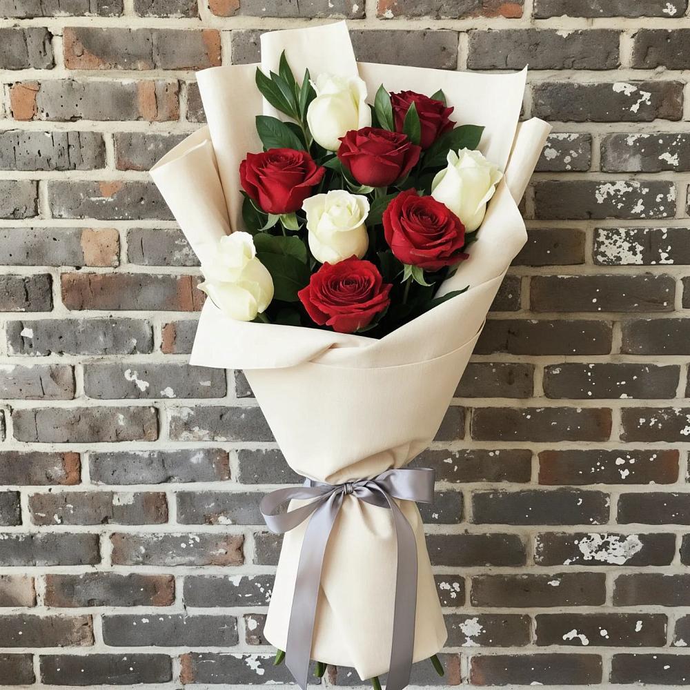 Букет цветов из: Розы в Садовый