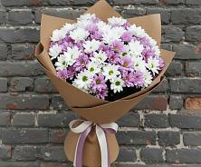 Букет цветов из:  Хризантемы в Садовый