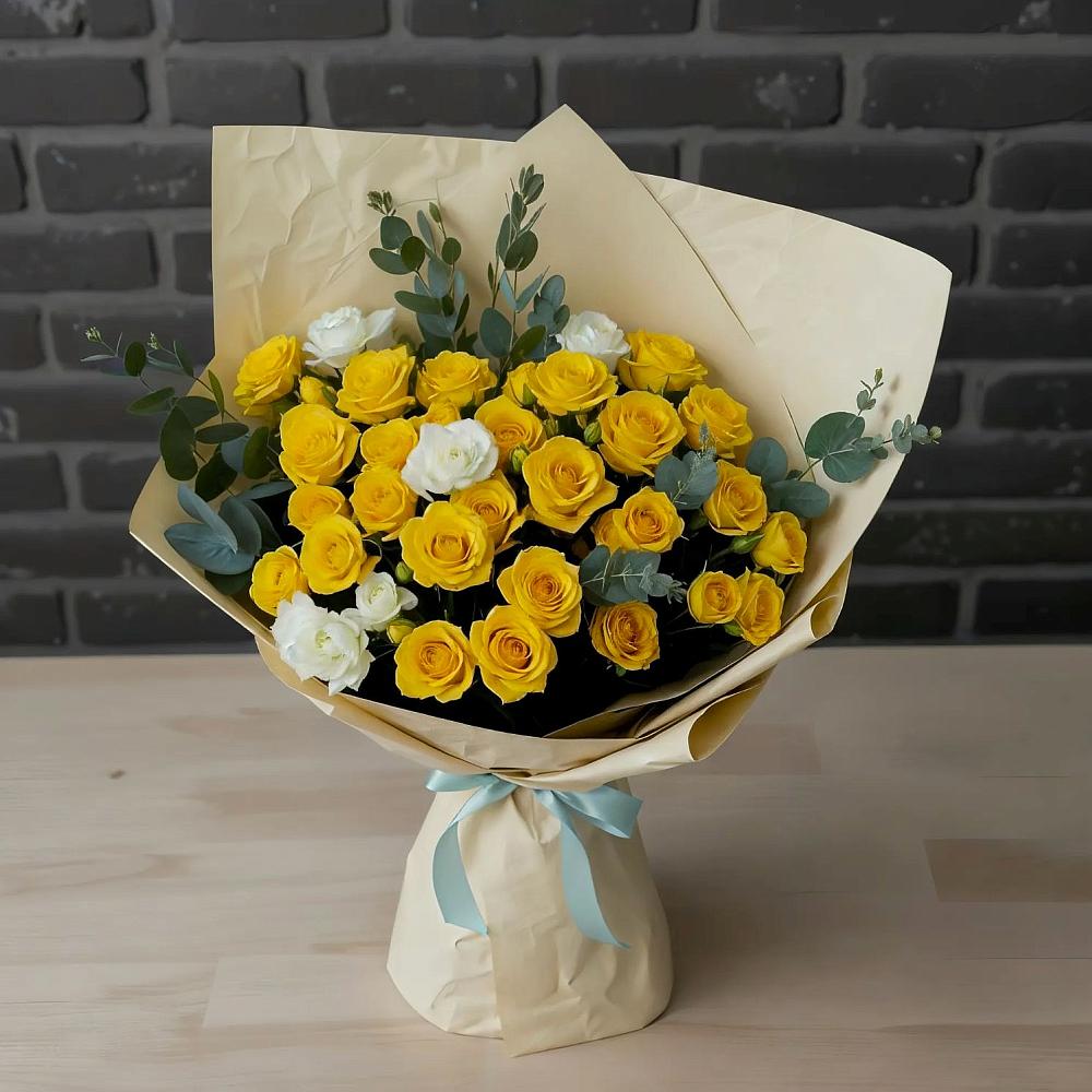 Букет цветов из: Розы в Садовый