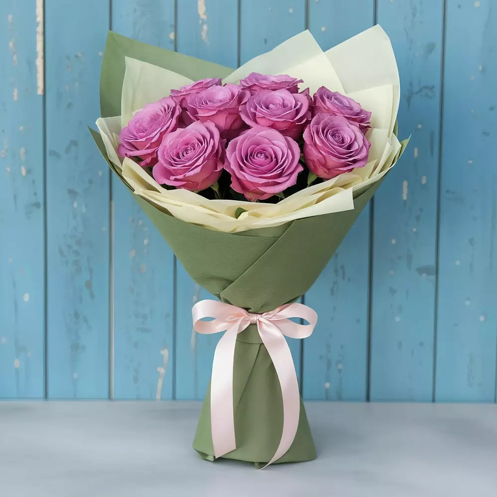 Букет Розы Фёрст Леди в Садовый