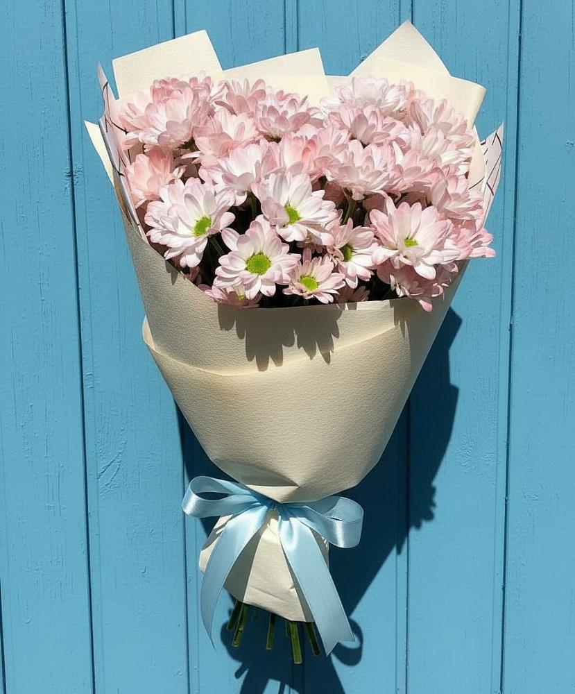 Букет цветов из: Хризантемы в Садовый