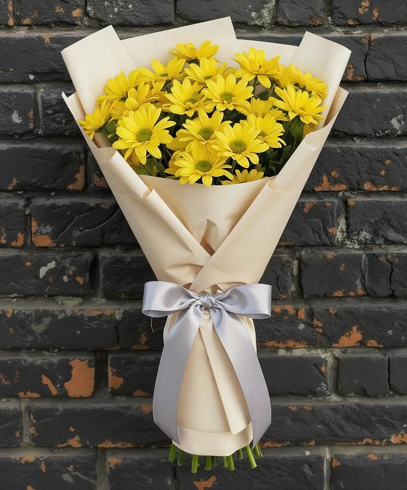 Букет цветов из: Хризантемы в Садовый