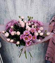 Букет цветов из:  Розы и Хризантемы #REPLACE_PRED# Садовый