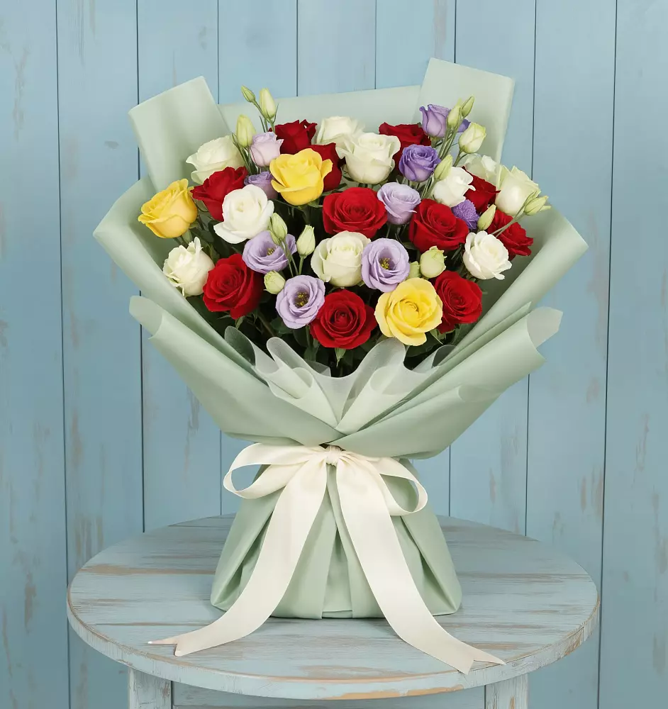 Букет цветов из: Розы в Садовый