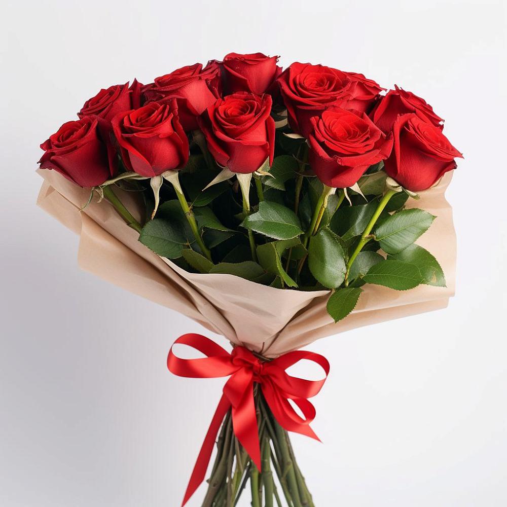 Букет 11 Красных роз Эдлесс Лав в Садовый