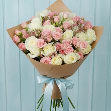 Букет цветов из:  Розы в Садовый