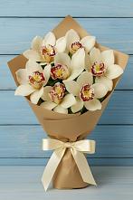 Букет цветов из:  Орхидеи и Розы в Садовый